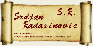 Srđan Radašinović vizit kartica